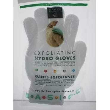 Earth Therapeutics Hydro Exfoliating Gloves, White...