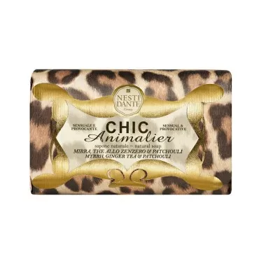 Nesti Dante Chic Animalier Natural Soap - Myrrh, Ginger Tea & Patchouli 250g/8.8oz