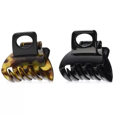 Scunci No-slip Grip Double Teeth Jaw Clips, 2 Count