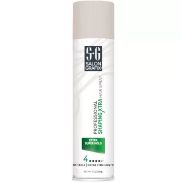 SALON GRAFIX Extra-Super Hold Hairspray - Shaping Control and Fast Drying Formula for the Ultimate in Hold and Shine - Salon-Quality Hair Spray for Dramatic Styles and Adding Volume to Your Hair