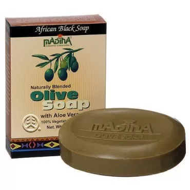 Madina Olive Soap with Aloe Vera with Vegetable Base 3.5 Ozx6