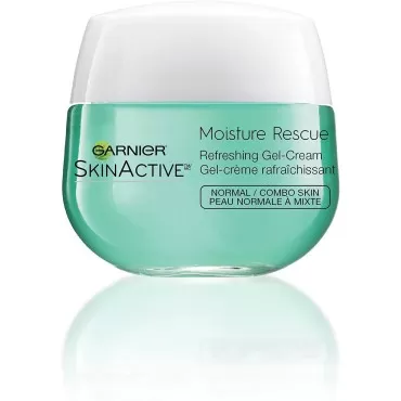 Garnier SkinActive Moisture Rescue Refreshing Gel-Cream for Normal/Combo Skin, Oil-Free, 1.7 Oz (50g), 1 Count (Packaging May Vary)