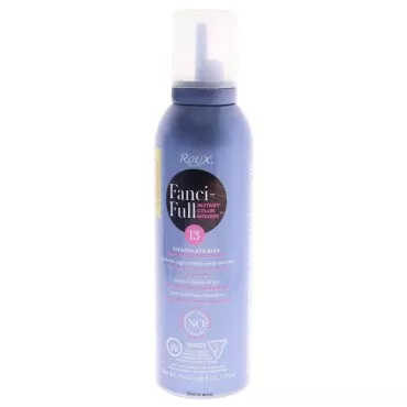 Fanci-Full Instant Color Mousse by Roux, 13 Chocolate Kiss, Temporarily Enriches Light to Medium Brown Hair, 6 Fl Oz