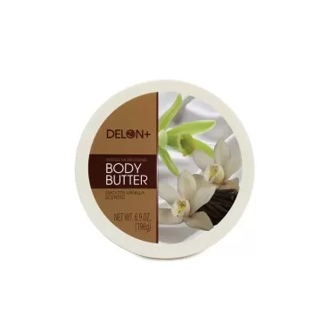 DELON Intense Moisturizing Body Butter, 6.9 Oz (Single) (Smooth Vanilla)