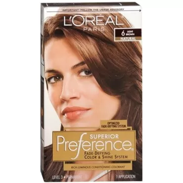 L'Oreal Superior Preference - 6 Light Brown (Natural) 1 Each