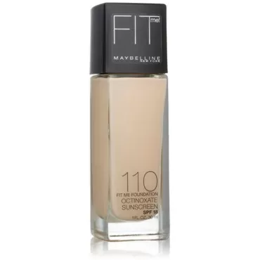 Maybelline Fit Me Liquid SPF#18 Foundation Porcelain (2-Pack)