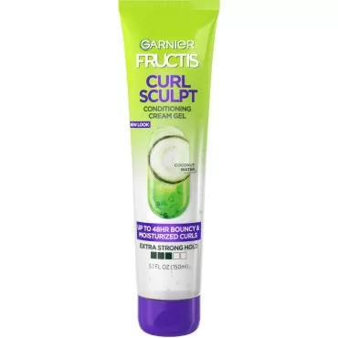 Garnier Fructis Style Curl Sculpt Conditioning Cream Gel for Bounce & Moisture, 5.1 Fl Oz, 1 Count (Packaging May Vary)