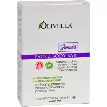 Olivella Face and Body Bar Soap Lavender - 5.29 oz...