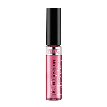 N.Y.C. New York Color Liquid Lipshine, Rivington Rose, 0.24 Fluid Ounce (Pack of 2)