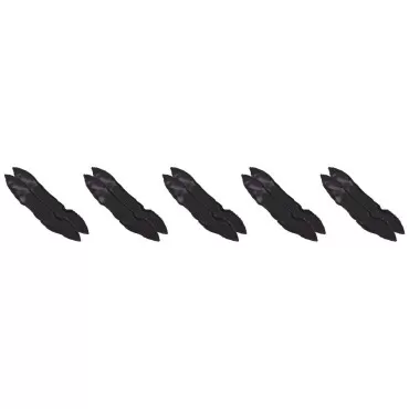 Diane 1-Inch Satin pillow Rollers - Black ( D5042)