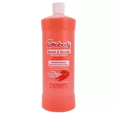 Lottabody with Carrot Seed Oil & Keratin Setting Lotion 32 Oz