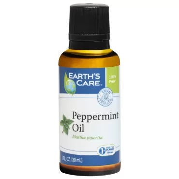 Earth’s Care 100% Pure Peppermint Essential Oil for Aromatherapy - 1 Fl OZ (1/pk)