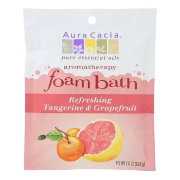 Aura Cacia Foam Bath, Tangerine/Grapefruit, 2.5 Ou...