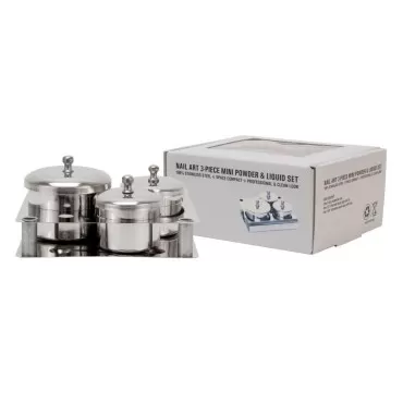 Debra Lynn Professional 3 Piece Manicure Liquid & Powder Jar Set