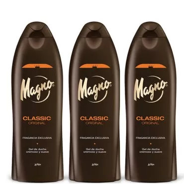 3 Bottles of Magno Shower Gel 18.3oz./550ml...