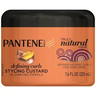 Pantene Pro-V Truly Natural Hair Defining Curls Styling Custard 7.6 Fl Oz (Packaging May Vary)