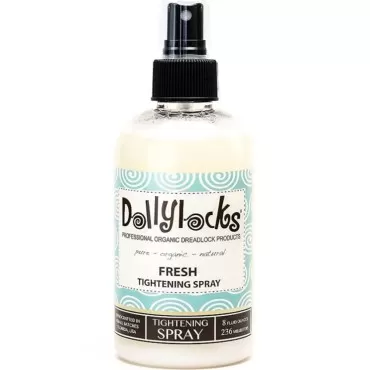 Dollylocks Dreadlock Tightening Spray | Fresh | Professional Dreadlock Products | Plant Based | Water Soluble | Petrolatum Free | Organic Ingredients | Locking, Tightening, Styling (8oz)