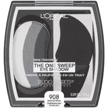 L'Oreal Paris Studio Secrets Professional One Sweep Smoky Eye Shadow for All Eyes, 0.09 Ounce