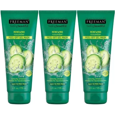 Freeman Cucumber Facial Peel-Off Mask - 6 oz (Pack of 3)
