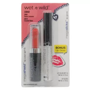 WET N WILD MEGA SHIELD + LIP GLOSS LIP COLOR SPF 1...