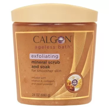 Calgon Ageless Bath Exfoliating Mineral Scrub and Soak, 24 Ounce