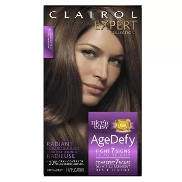 Clairol Age Defy Expert Collection, 5 Medium Brown, Permanent Hair Color, 1 Kit (PACKAGING MAY VARY)