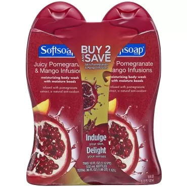 Softsoap Body Wash - Pomegranate & Mango - 18 oz - 2 pk