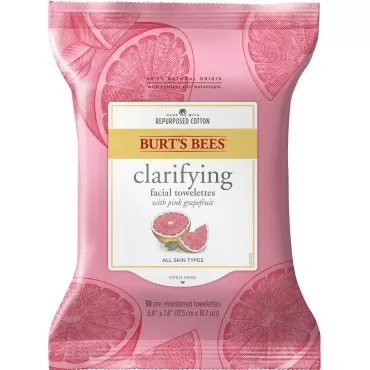 Burts Bees Clarifying Facial Cleanser Towelettes a...