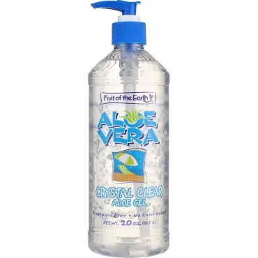 Fruit of the Earth Aloe Vera Crystal Clear Aloe Gel,20 oz (Pack of 3)