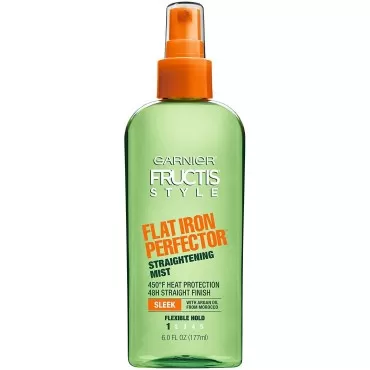 Garnier Fructis Style Sleek & Shine Flat Iron Perfector Straightening Mist 6 oz (Pack of 4)