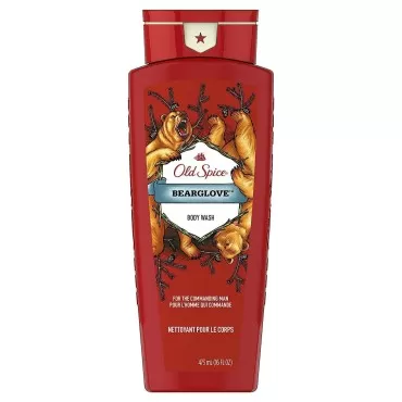 Old Spice Wild Bearglove Scent Body Wash for Men, Red 16 Oz, Packaging may vary Red