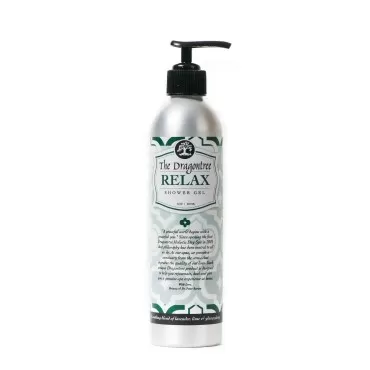 The Dragontree Natural Aromatherapy Body Wash - (Relax) - A Soothing Blend of Lavender, Lime & Ylang Ylang - Contains Essential Oils to Keep Your Skin Moisturized and Healthy - A Shower Gel, 8oz.