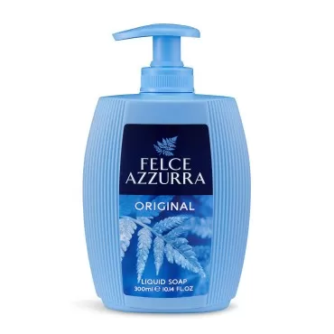 Felce Azzurra Original - The Timeless Essence Liquid Soap - Exclusive And Moisturising Formula - Gently Cleanses Skin - Respects Its Natural Balance - Makes It Suitable For Hands And Face - 10.14 Oz