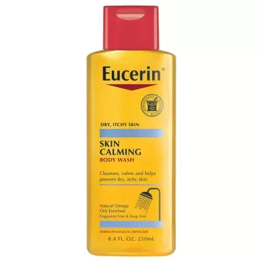 Eucerin Skin Calming Body Wash - Cleanses and Calms to Help Prevent Dry, Itchy Skin - 8.4 fl. oz. Bottle