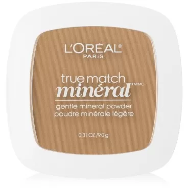 L'Oreal Paris True Match Mineral Pressed Powder, Sun Beige, 0.31 Ounce