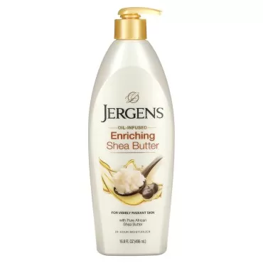 Jergens Shea Butter 16.8 Ounce Pump (498ml) (2 Pack)
