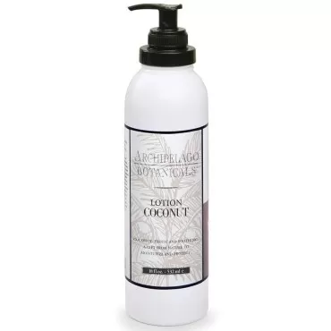 Archipelago Botanicals Coconut Lotion | Nourishing, Hydrating Daily Body Lotion | Free From Parabens, Phthalates and GMOs (18 oz)