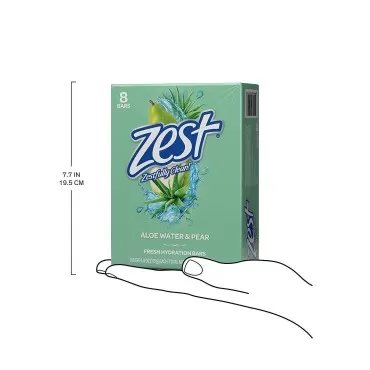 Zest Bar Soap, Fresh Aloe, 4 Oz, 16 Bars Pack