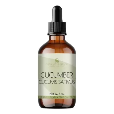 OPO Cucumber Seed Oil - 4 oz Glass & Dropper - 100% Pure Cold Pressed Unrefined Natural Non GMO Vegan Cleansing Moisturizing Hydrating Premium Grade A Extra Strength Hair Face Skin Body Nails Cuticles