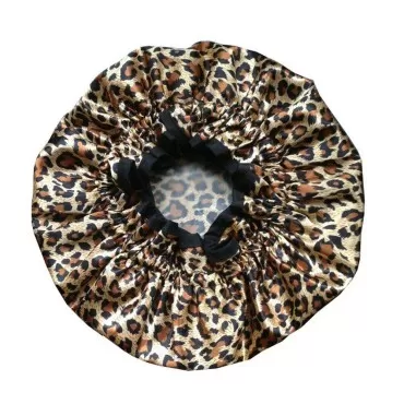 EleCharm Designer Reusable Shower Cap, Leopard Sty...