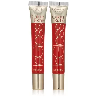 L'Oreal Colour Riche LeGloss Lip Gloss - Red Ravish (Pack of 2)