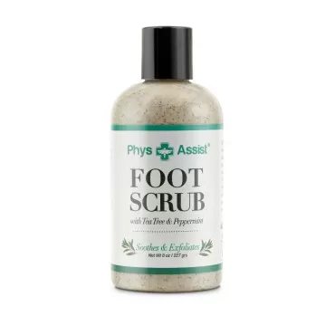 PhysAssist Foot Scrub 8 oz. with Tea Tree, Pepperm...