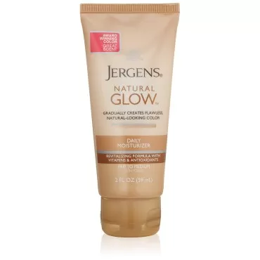 Jergens Natural Glow Revitalizing Body Lotion, Medium Shade, Trial Travel, 2 Fl Oz