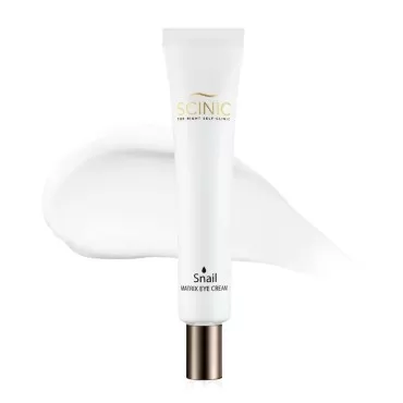 SCINIC Snail Matrix Eye Cream 1.01 fl oz (30ml) | Moisturizing and Intensive Care Eye Cream with Snail Mucus | Moist & Tight Skin, Nourishing Elasticity | Korean Skincare