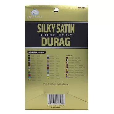 Dream Deluxe Du-Rag Smooth & Thick Black...