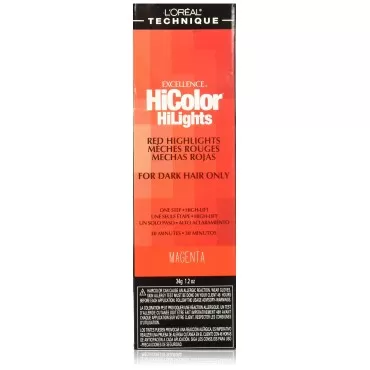 Loreal Excellence Hicolor Hilights Magenta 1.2 Ounce (35ml) (2 Pack)