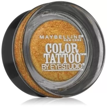 Maybelline New York Eye Studio Color Tattoo Metal 24 Hour Cream Gel Eyeshadow, Gold rush, 0.14 Ounce (Pack of 2)