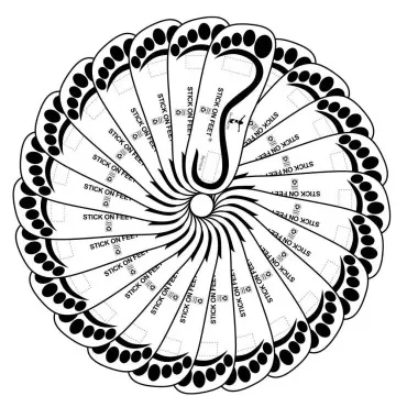 120 Pairs(240Feets) Black Premium Spray Tan Feet C...