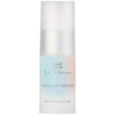 Le Mieux Eye & Lip Cream - Anti Aging Eye and Lip Moisturizer, Peptide-Infused Treatment for Visible Wrinkles & Fine Lines with Kukui Nut Oil & Ceramide, No Parabens or Sulfates (0.5 oz / 15 ml)
