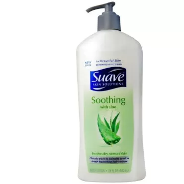 Suave Skin Lotion 18 Ounce Pump Soothing Aloe (532ml) (6 Pack)